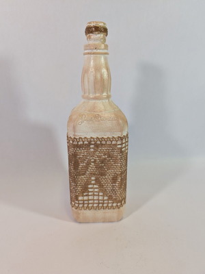 Decorative bottle handmade 25cm used