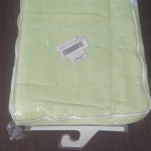 Cotton throw green, light green, 1.8x2.4 m for two-seater sofa