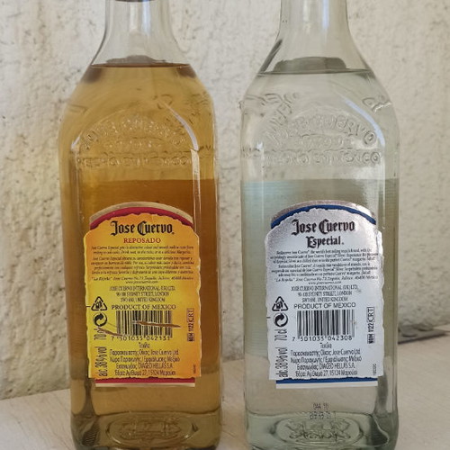 Jose Cuervo tequilas gold and silver, new 700 ml
