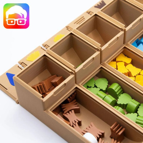 Beer and Bread Board Game Organizer new, 3D printed insert