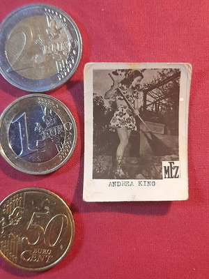 Andrea King vintage collectible MEZ photo card