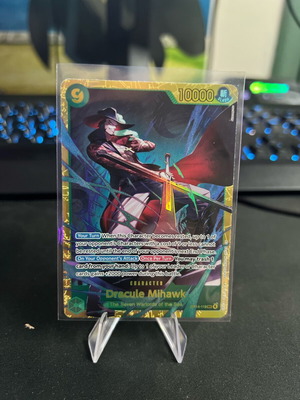 Dracule Mihawk collectible card like new Op14-119
