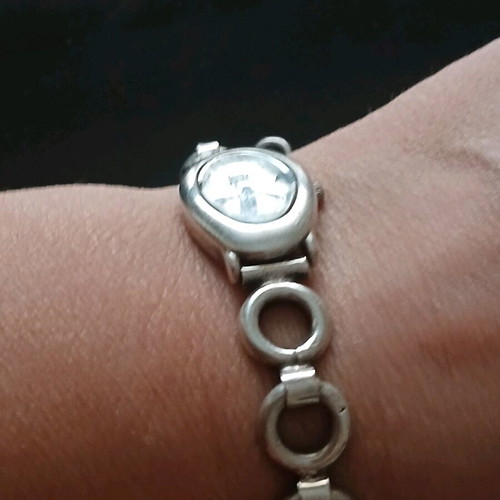 Stillness watch silver 925 19cm like new with new mechanism