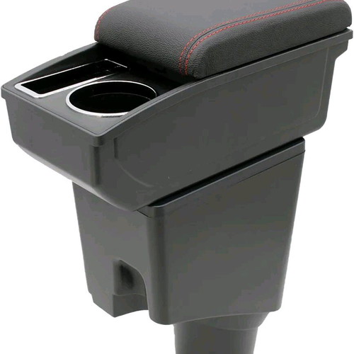 Toyota Yaris Armrest 2015-2020 new synthetic leather with red stitching