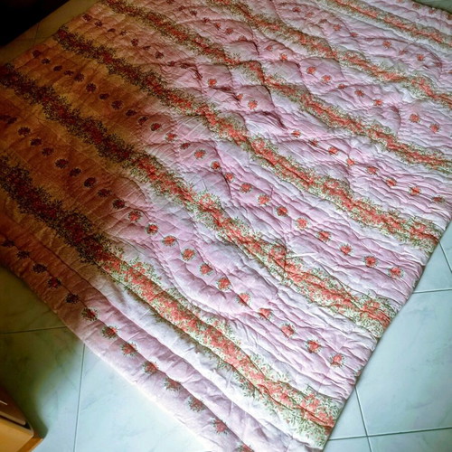 Handmade wool quilts like new, set of two
