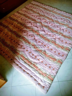 Handmade wool quilts like new, set of two