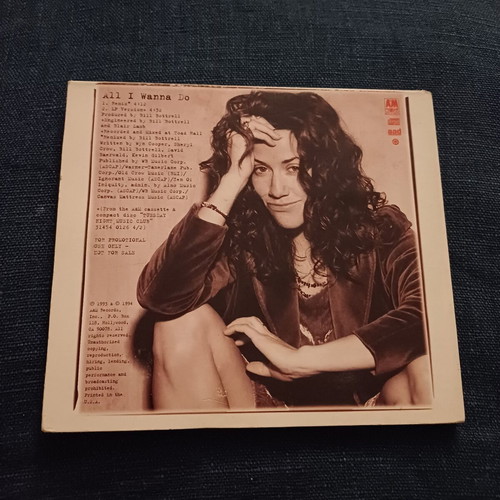 Sheryl Crow All I Wanna Do 2 Trk Promo CD digipack σαν καινούργιο, rock