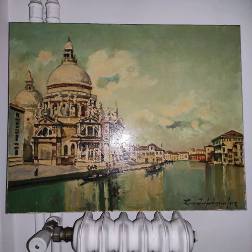 Oil painting on canvas by known artist, signed