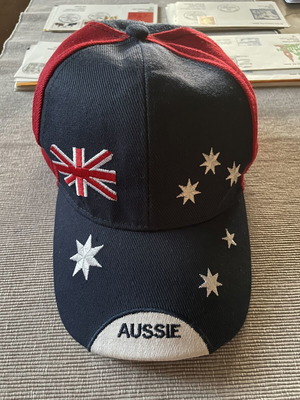Baseball Cap Aussie with Australian Flag Embroidery, like new