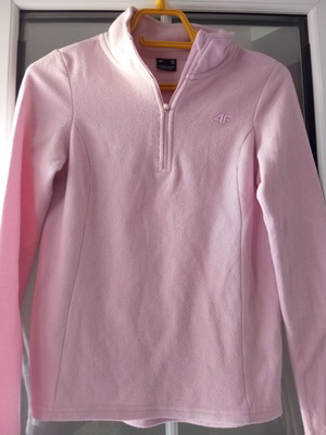 Pink fleece shirt used, size S