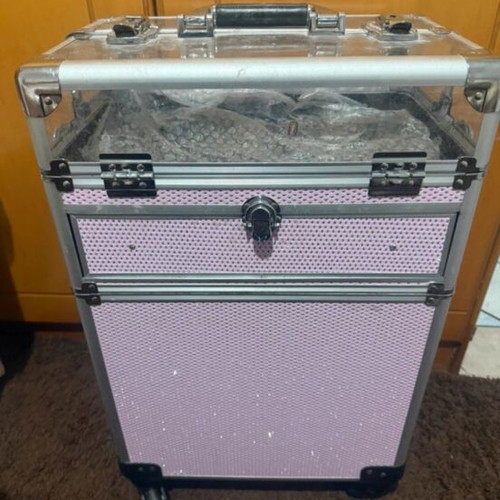 Manicure and beauty case used