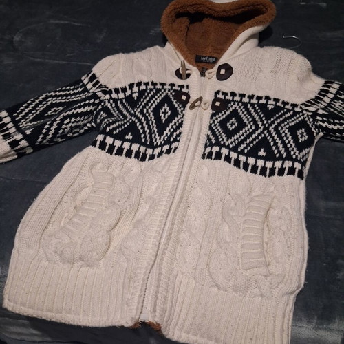 Lee Ecosse men's cardigan sweater, size L, white
