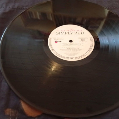 Simply Red A New Flame vinyl record, R&B / Soul