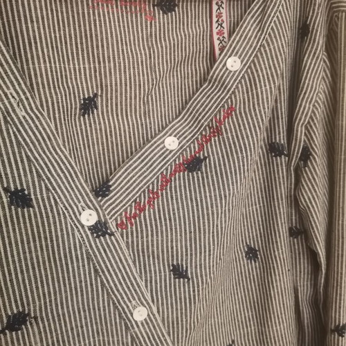 Striped shirt used, cotton, size M/L by Shop And Co