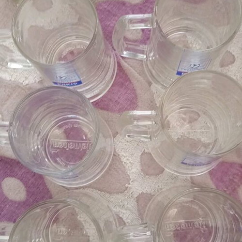 Heineken UEFA Champions League Paris 2006 glasses like new, set of 6