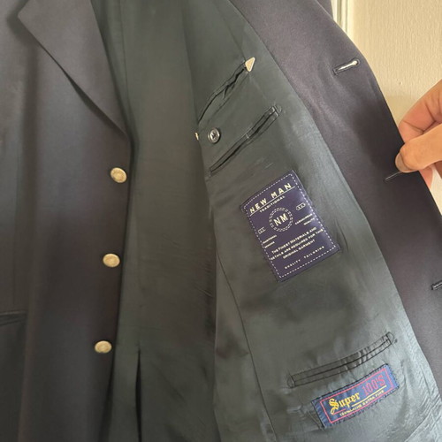 Men's blue dark New man suit size 56 like new