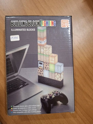 Παιδικό φωτιστικό Minecraft LED με 16 μπλοκ καινούργιο