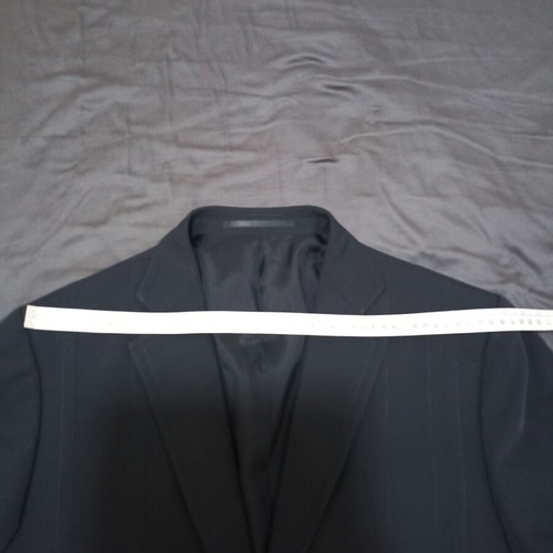 Berto Lucci Slim Fit Men's Suit Black Size 44 M like new with tie gift