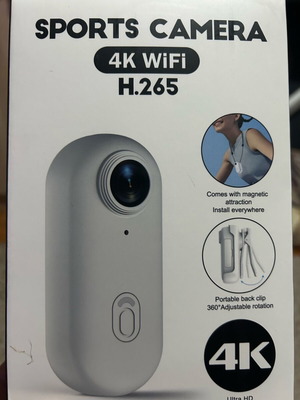 Action camera like new 4K Ultra HD with WiFi and waterproof case
