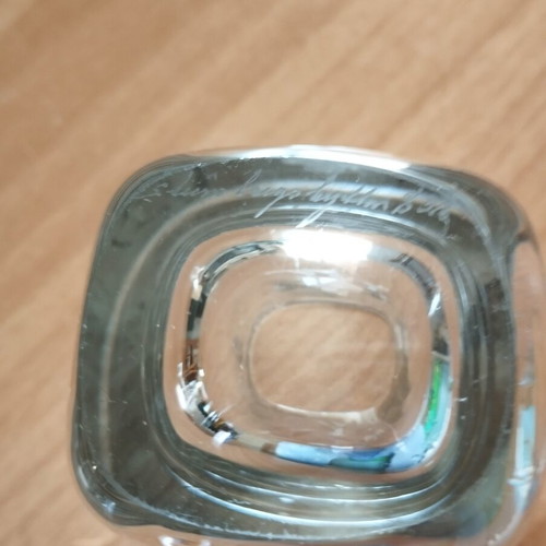Crystal vase Strömbergshyttan with engraved design, like new