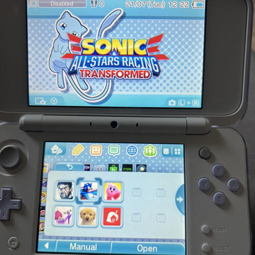 Nintendo New 2DS XL modded, white and lavender