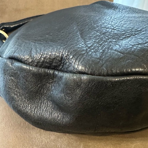Marc Jacobs Q Hillier Black Leather Shoulder Bag used