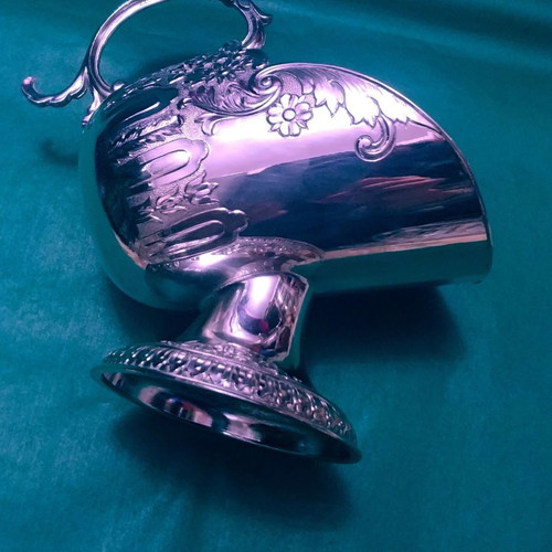 Silver plated Leonard Japan 1950 sugar bowl used with floral design