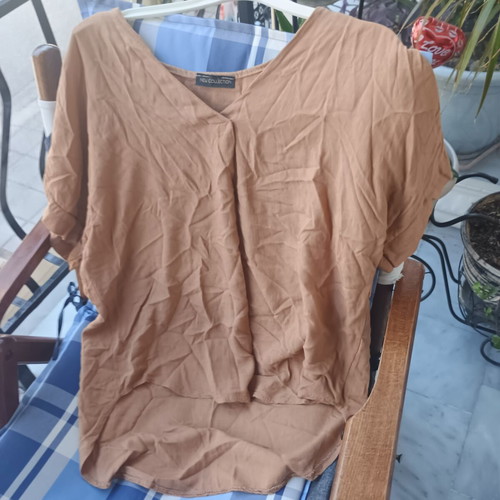 Summer blouse New Collection NoL like new, airy, brown