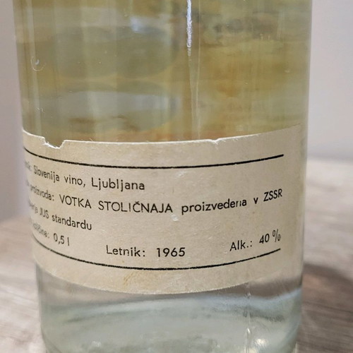Vodka Stolichnaya 1965 new, sealed bottle