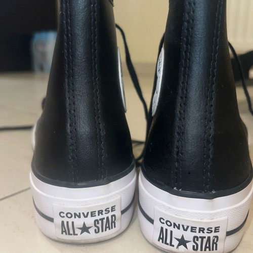 Converse All Star Chuck Taylor Lift Hi leather boots new, size 37, black