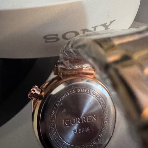 Curren women's watch new, rose gold stainless steel, quartz