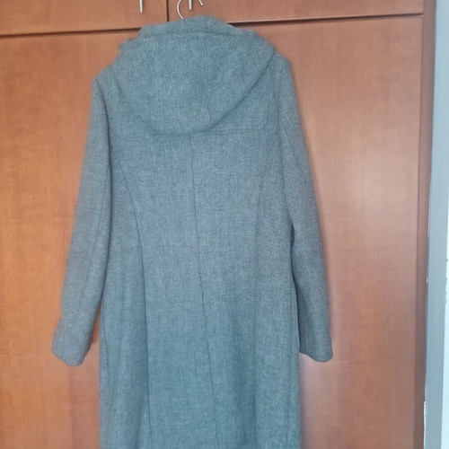 Benetton Montgomery coat used, gray, women's size M