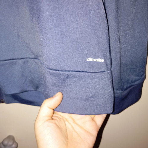 Adidas Climalite retro women's jacket used, blue XL