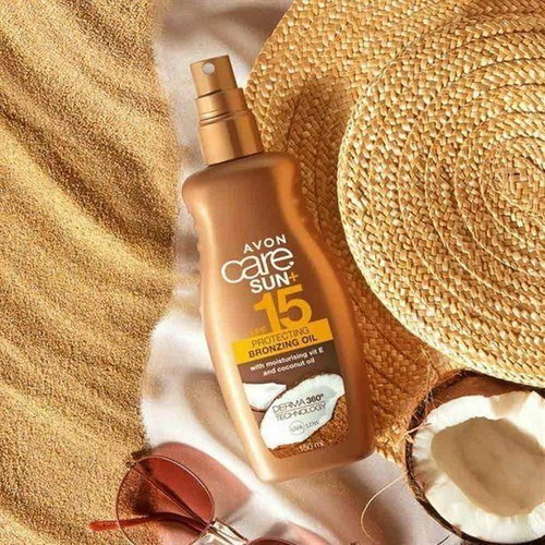Avon Care SUN+ SPF 15 Protecting Bronzing Oil with Coconut Oil & Vitamin E 150ml