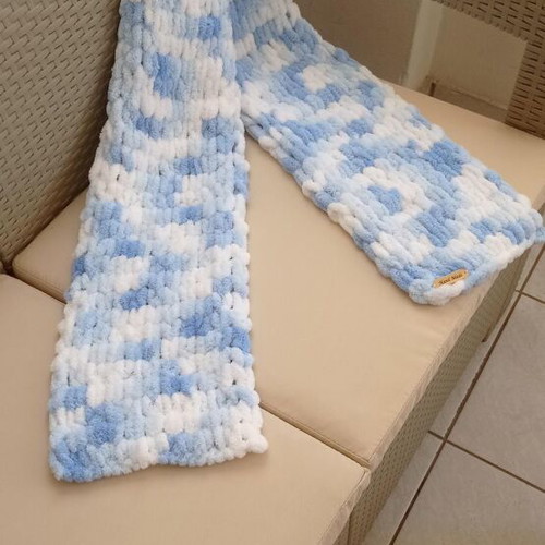 Alize Puffy Handmade Scarf hypoallergenic, made to order