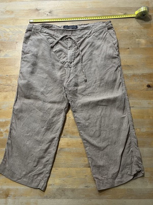 Moritzsport linen fishing pants unisex size L used, beige