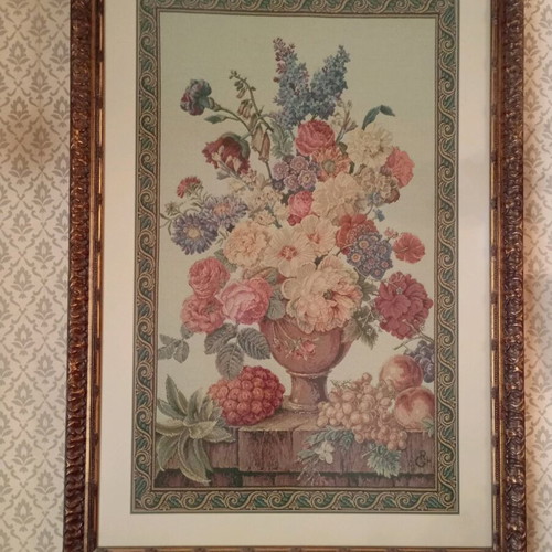 Gobelin tapestry Pensee by GRH like new, 90x130 cm