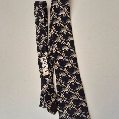 Krizia tie 100% silk black like new, made in Italy