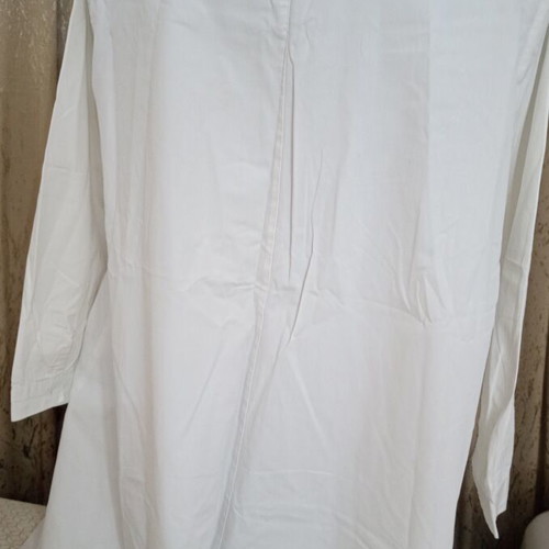 Zara women's long white shirt used, size M