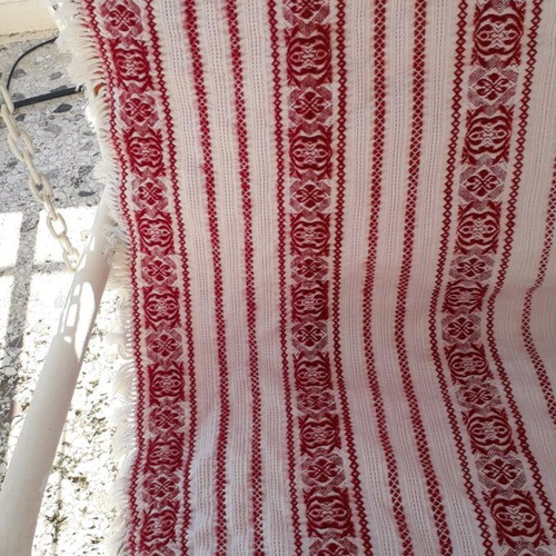 Handmade woven blanket like new