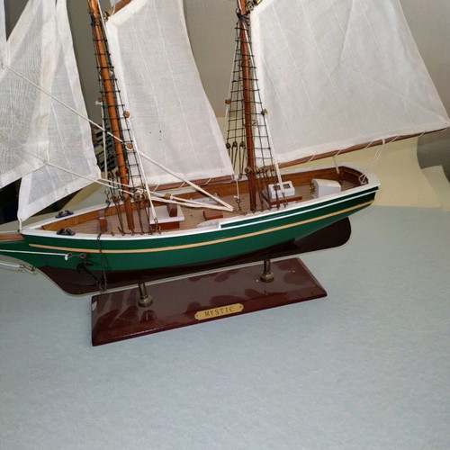 Model ship on base new