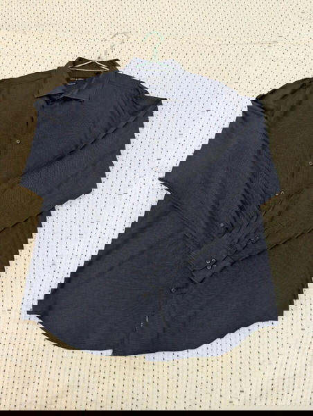 Navy & Green shirt