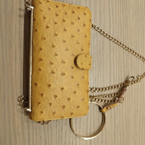 Carpisa Mustard Handbag Like New with Chain Strap and Bracelet