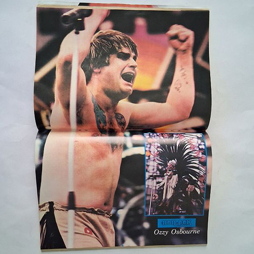 Pop & Rock Magazine Issue 68 with Ozzy Osbourne poster 1983