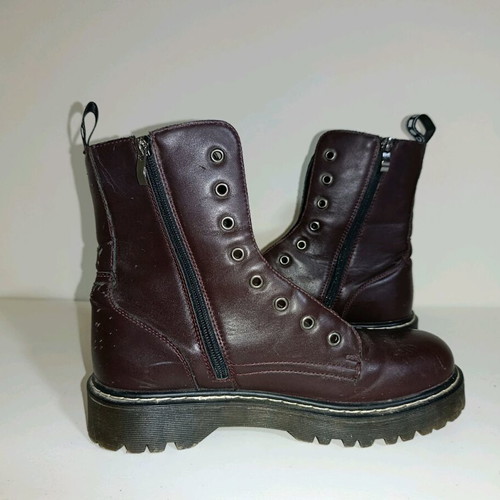 Combat boots Coolway used, burgundy, size 40