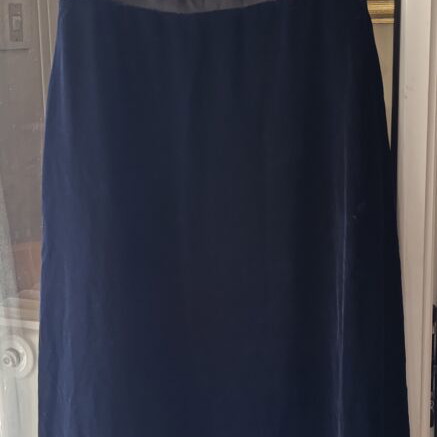 Maxi evening dress CHINÉ two-tone black and blue size 2 medium like new