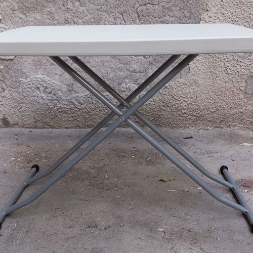 Folding Camping Table 76 x 50 cm, adjustable height, new