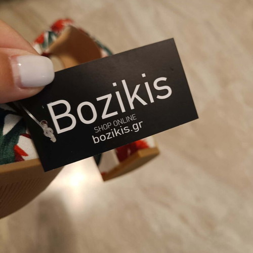 Floral Bozikis sandals with low heel size 38 new