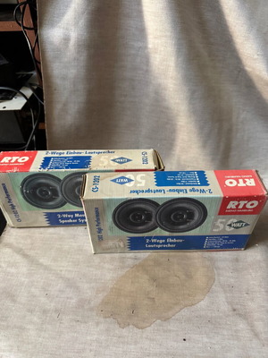 Vintage RTO CS-1202 Car Speakers 120mm New