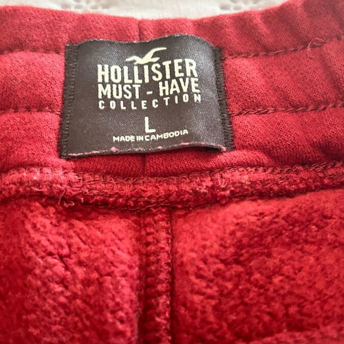 Hollister men's sweatpants like new, burgundy, size L